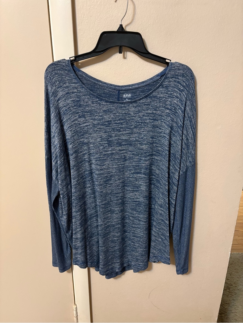 ANA Blue Lightweight Sweater Dolman Sleeves Sz XL